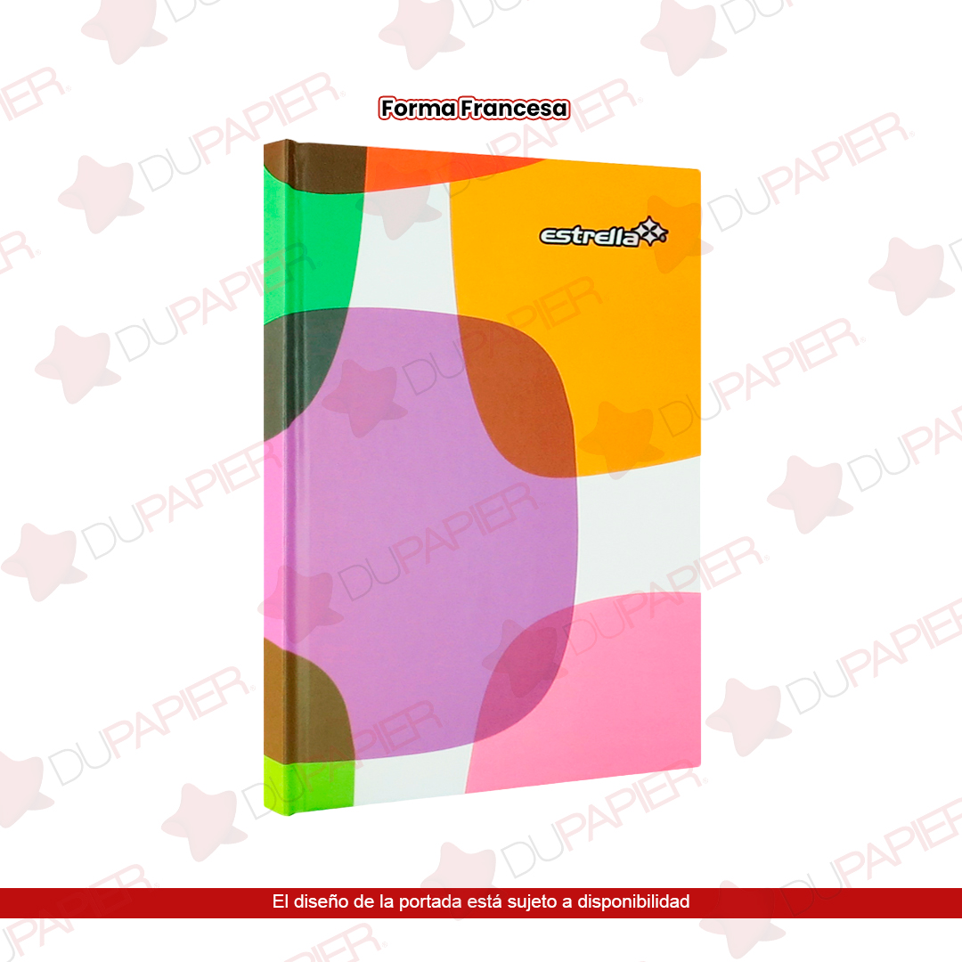 libreta pasta dura forma francesa cuadro chico 0084 con 96 hojas en