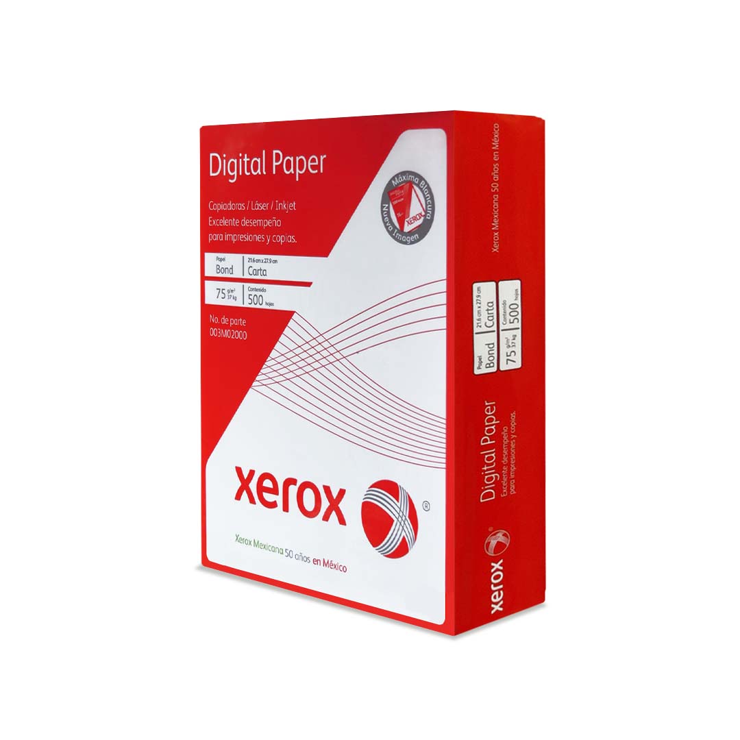 papel bond xerox carta 97 blancura paquete con 500 hojas 75g en Dupapier